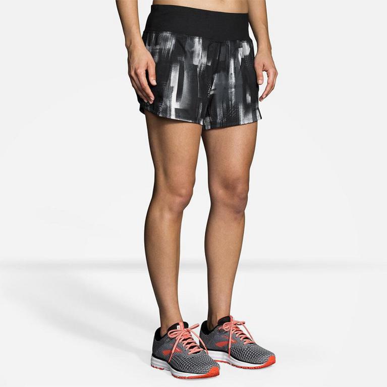 Brooks Women's Chaser 5 Running Shorts - Grey (BLWY07452)